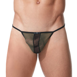 Gregg Homme Khaki Temptation Mesh G-String thumbnail 1