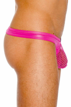 Gregg Homme Magenta Beyond-Doubt Mesh Thong thumbnail 2