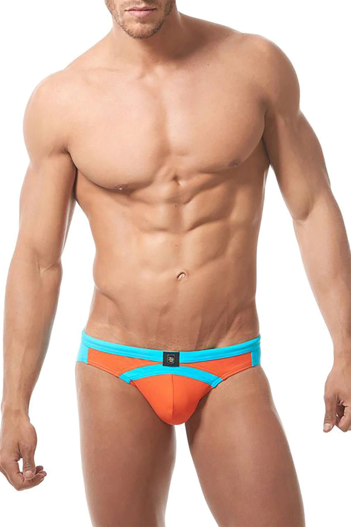 Gregg Homme Orange/Aqua Sea Reef Swimwear Brief
