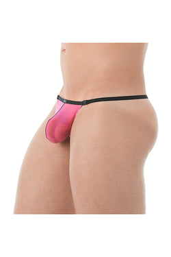 Gregg Homme Pink Mesh Suspender C-Ring String thumbnail 2