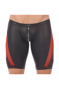 Gregg Homme Red/Black Reckless Zipper Leather-Look Jammer thumbnail 1