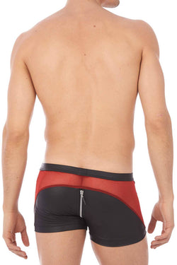 Gregg Homme Red Leather-Look Reckless Zipper Trunk thumbnail 2