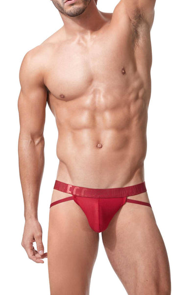 Gregg Homme Red Micro-Modal/Jacquard Xcite Jockstrap