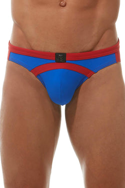 Gregg Homme Red/Royal Sea Reef Swimwear Brief thumbnail 2