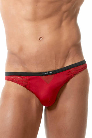 Gregg Homme Red Vigor Italian-Mesh Thong