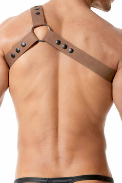 Gregg Homme Tan Bonded-Leather Top Harness thumbnail 4