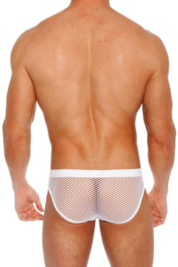 Gregg Homme White Beyond-Doubt Mesh Brief thumbnail 2