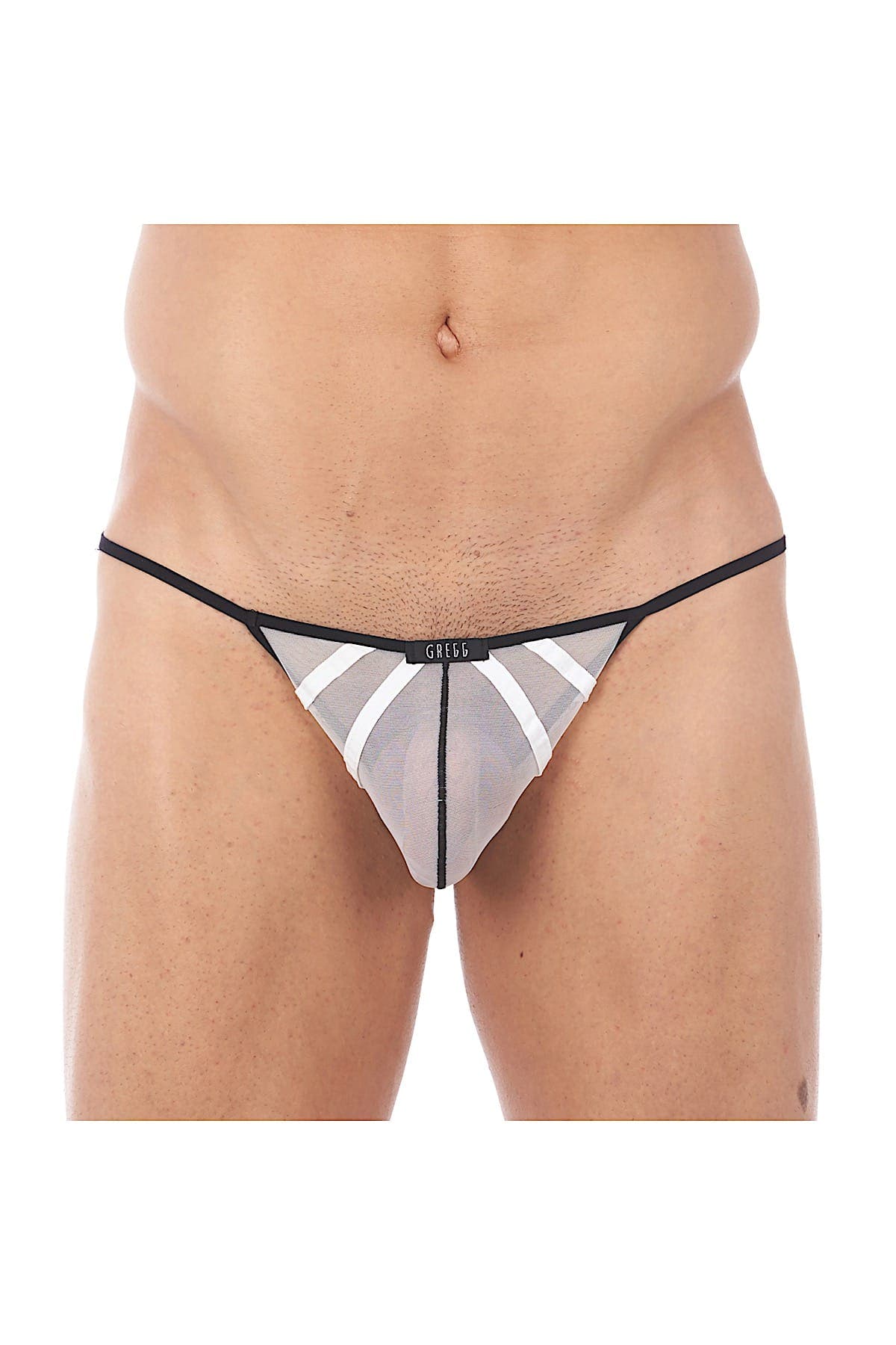 Gregg Homme White Erupt Mesh Enhancing G-String