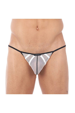 Gregg Homme White Erupt Mesh Enhancing G-String thumbnail 1