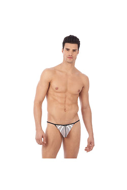 Gregg Homme White Erupt Mesh Enhancing G-String thumbnail 4