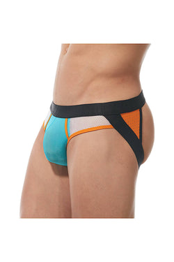 Gregg Homme White/Orange/Aqua Challenger Jock thumbnail 3