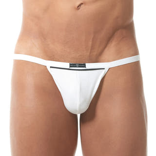 Gregg Homme White Ribbed Modal G-String