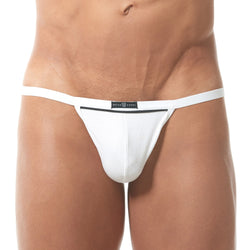 Gregg Homme White Ribbed Modal G-String thumbnail 1