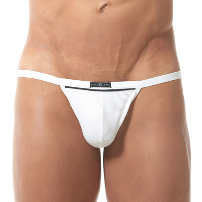 Gregg Homme White Ribbed Modal G-String