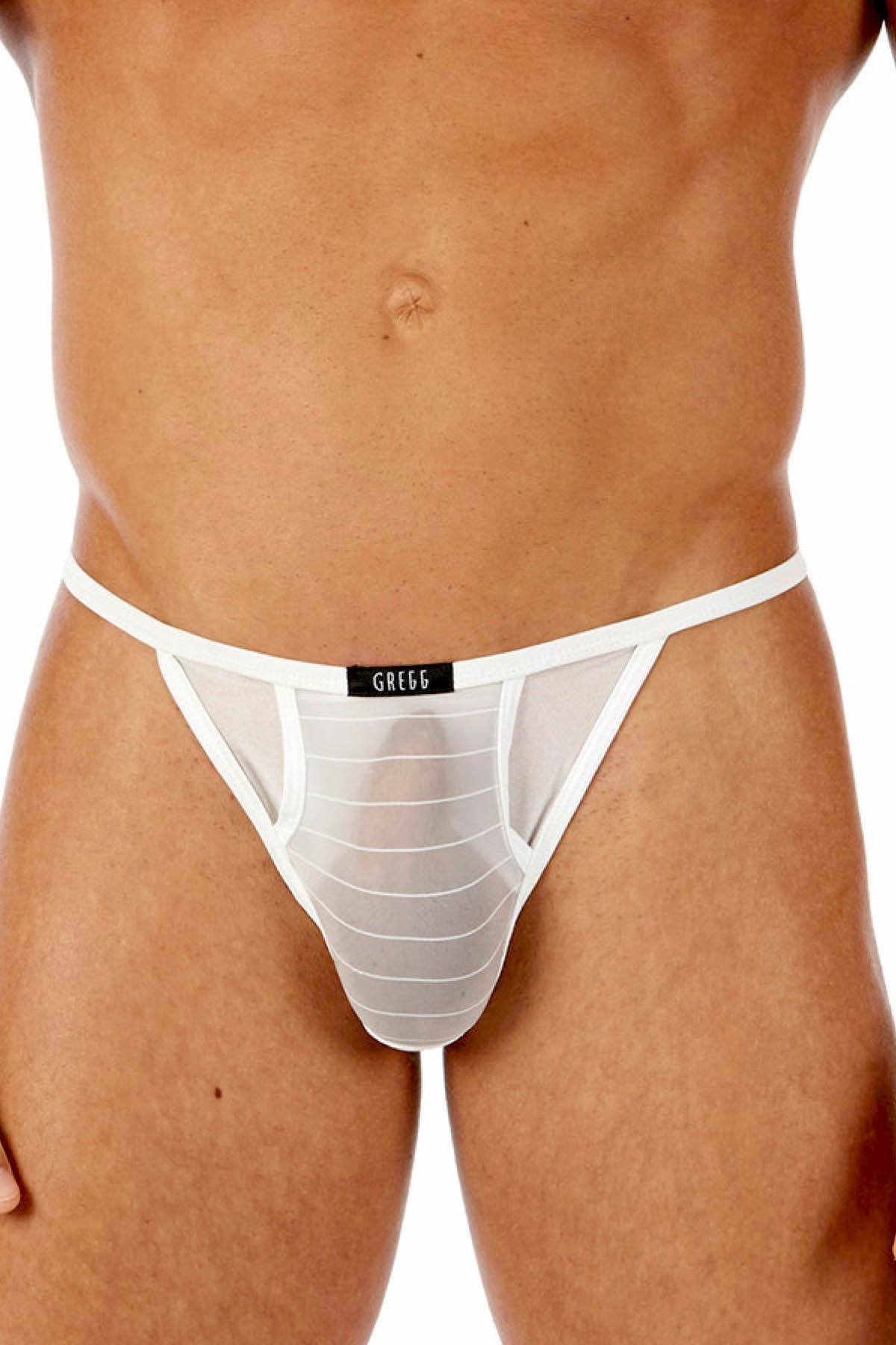 Gregg Homme White Show-Off Candle Thong