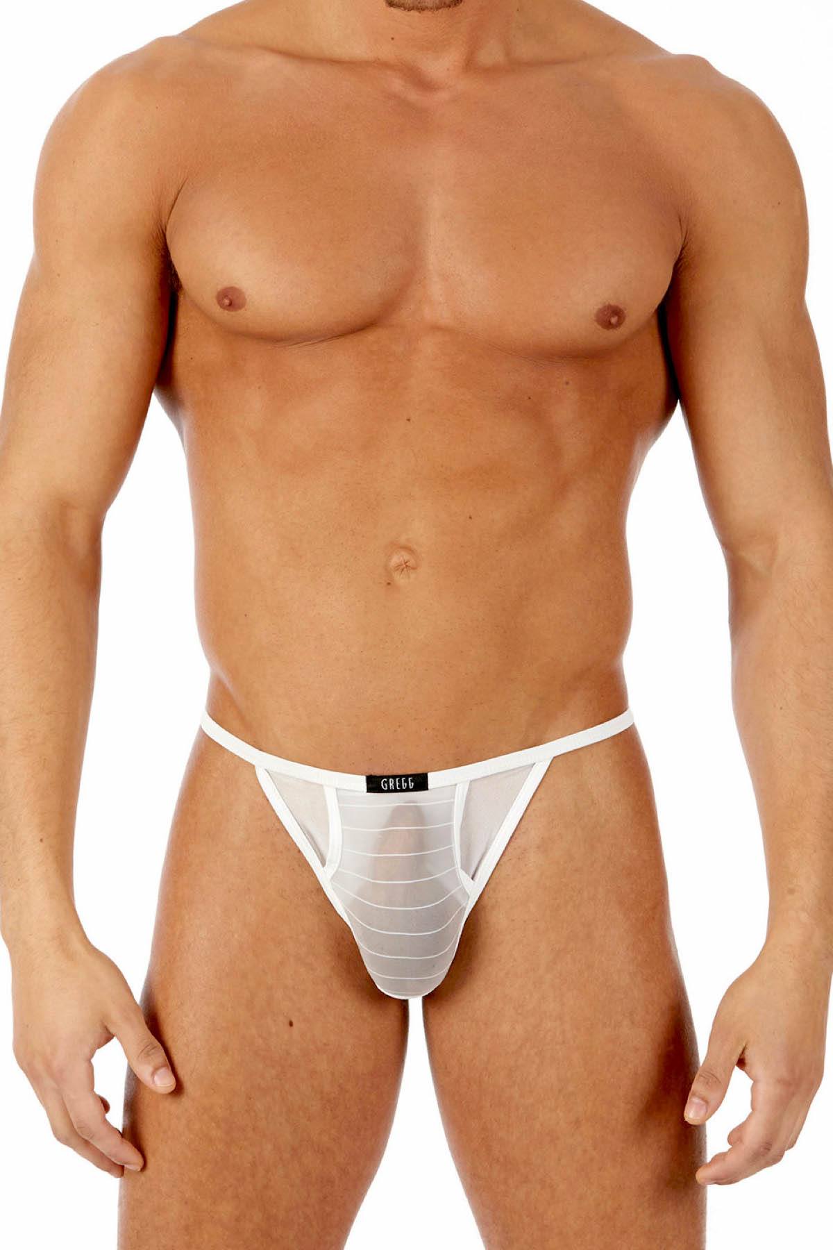 Gregg Homme White Show-Off Candle Thong