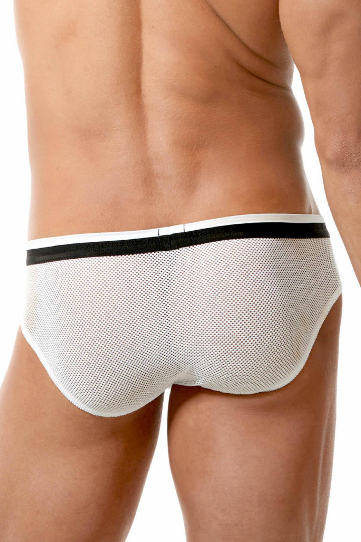 Gregg Homme White Vigor Italian-Mesh Brief