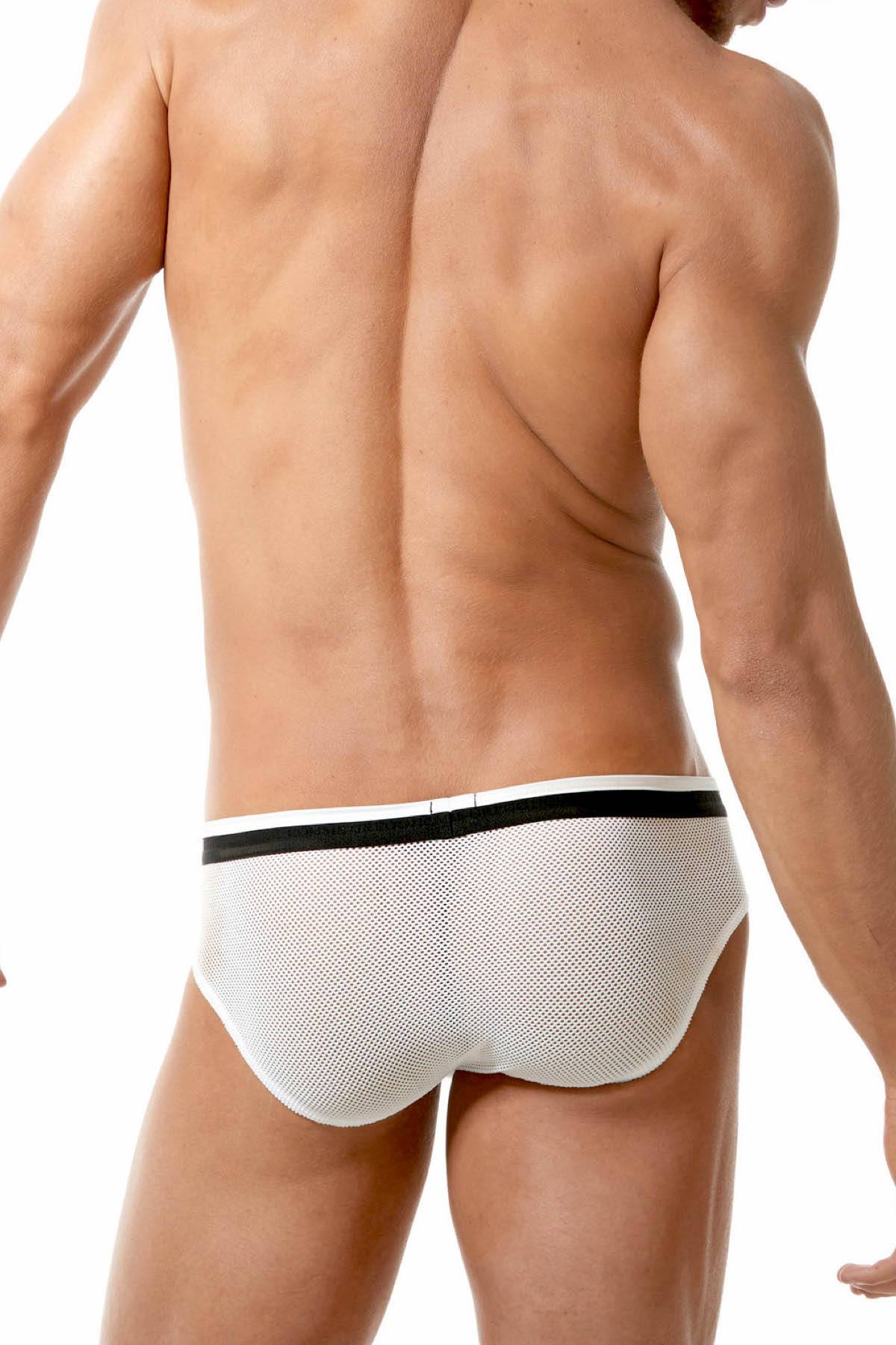 Gregg Homme White Vigor Italian-Mesh Brief