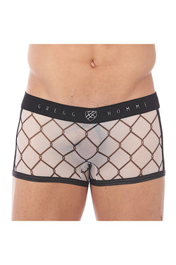 Gregg Homme White Wired Mesh C-Ring Boxer Brief thumbnail 1