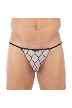 Gregg Homme White Wired Mesh G-String thumbnail 1