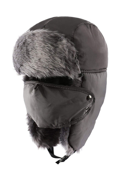 Grey Unisex Trooper Trapper Hat/Mask