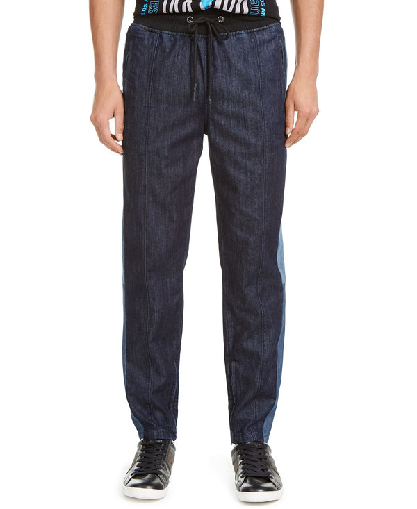 Guess Chambray Track Pants Blue