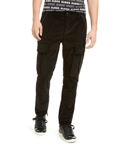 Guess Corduroy Cargo Pants Black thumbnail 1