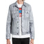 Guess Dillon Ski Logo Denim Jacket With Coating Silver City