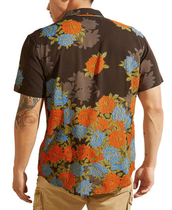 Guess Eco Floral-print Shirt Dark Night Floral Print thumbnail 4