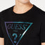 Guess Iridescent Logo T-shirt Black
