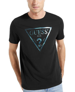 Guess Iridescent Logo T-shirt Black thumbnail 4