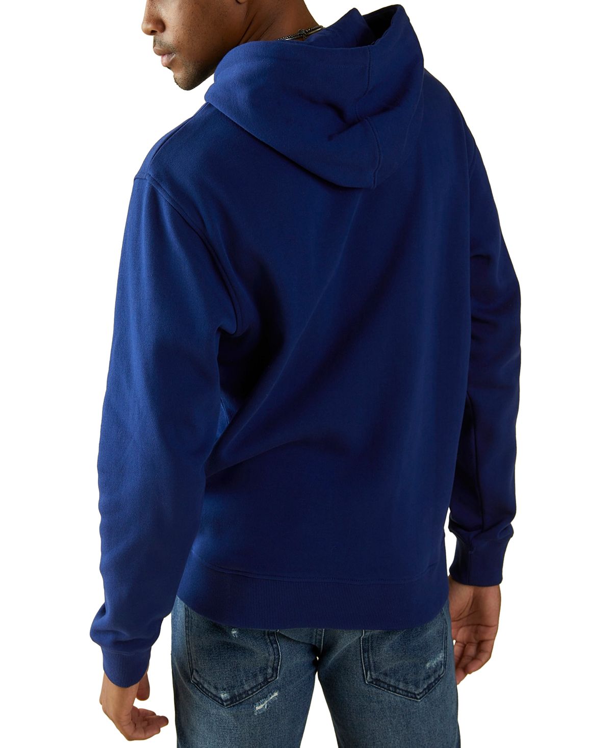 Guess Logo Graphic Hoodie Blue