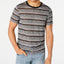 Guess Nightwatch Sheer Stripe T-shirt Jet Black Multi
