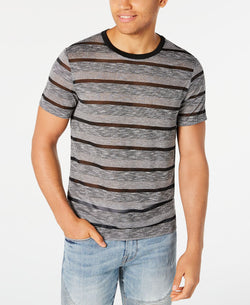 Guess Nightwatch Sheer Stripe T-shirt Jet Black Multi thumbnail 1