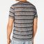 Guess Nightwatch Sheer Stripe T-shirt Jet Black Multi