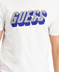 Guess Space Logo Tee White thumbnail 3