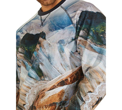 Guess Willis Landscape-print Fleece Sweatshirt Mountain Print thumbnail 4