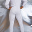 H.I.M. White Lumber Jack Union Suit