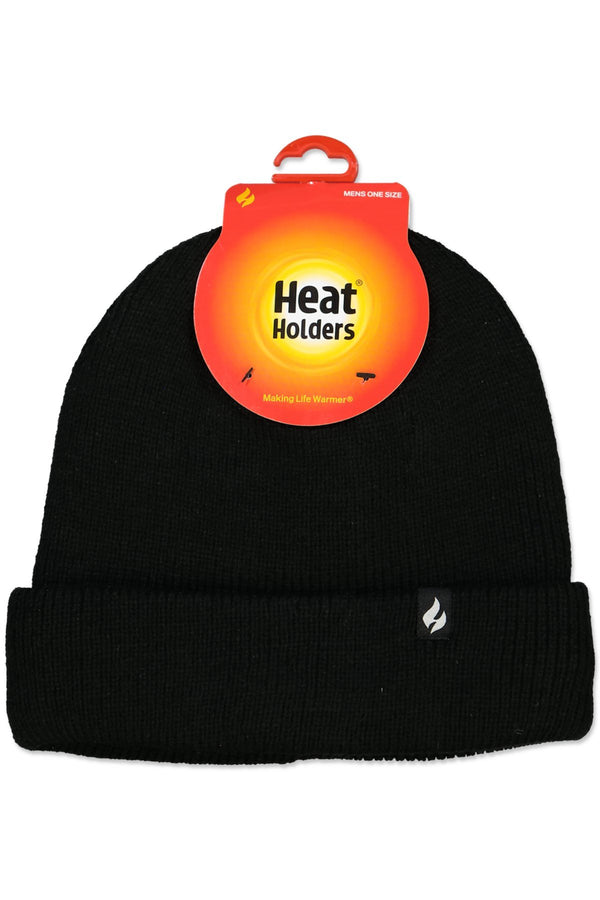 HEAT HOLDERS BLACK BEANIE HAT