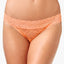 HEIDI By Heidi Klum Neon-Coral Stretch-Lace Keyhole Bikini Brief