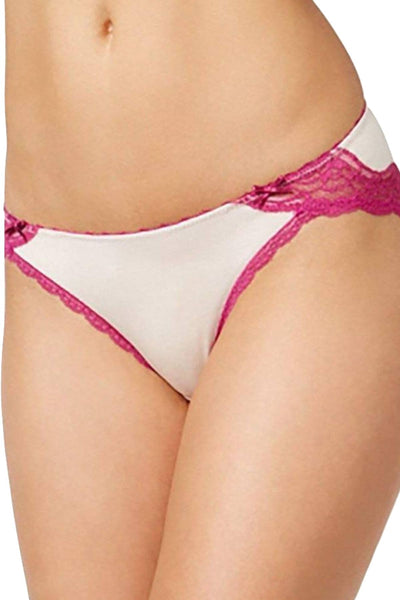 HEIDI By Heidi Klum Peony/Wild-Aster Lace-Trim Modal Bikini Panty