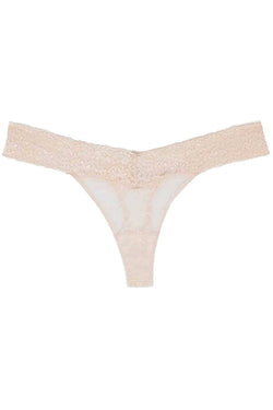 HEIDI By Heidi Klum Silver Peony Stretch Lace Thong thumbnail 2