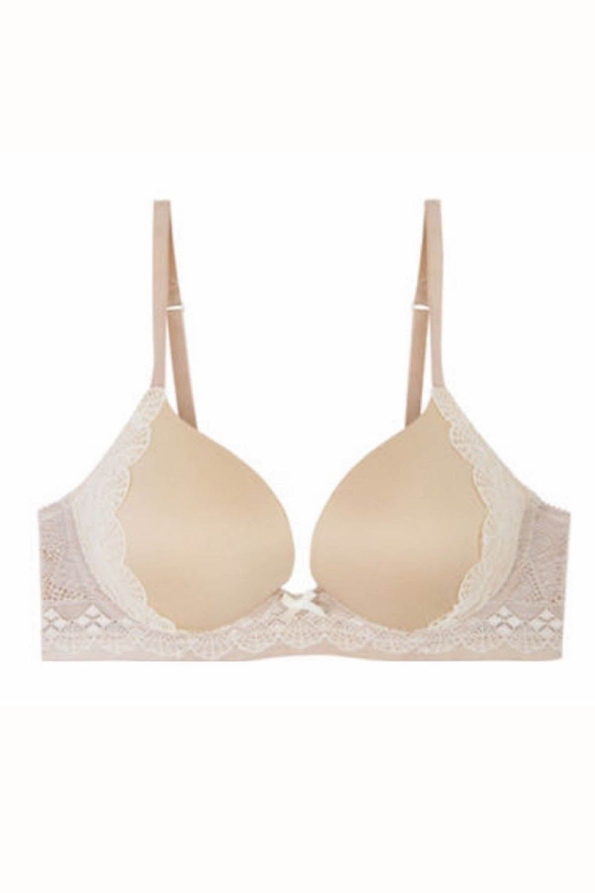 HEIDI By Heidi Klum Toasted-Almond Plunge Max-Lift Push-up Bra