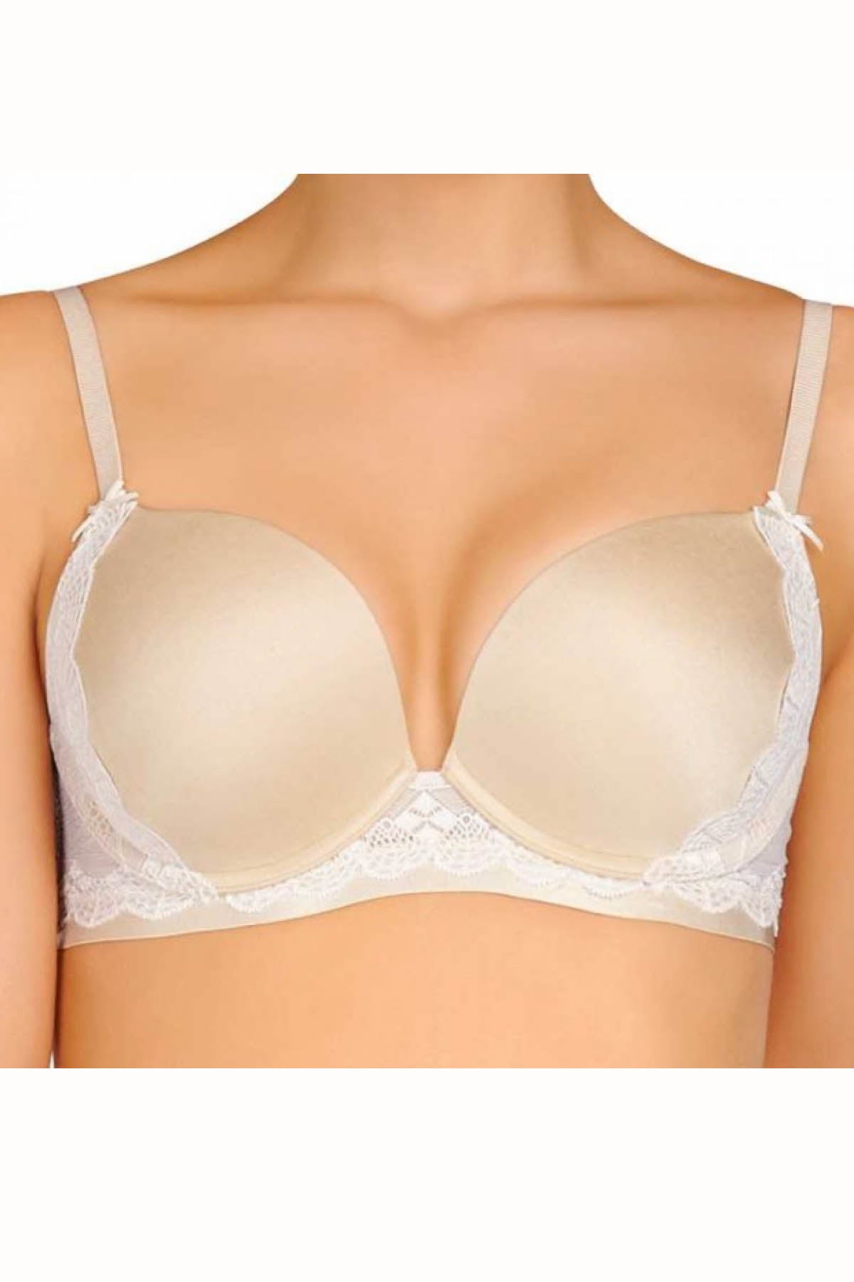 HEIDI By Heidi Klum Toasted-Almond Plunge Max-Lift Push-up Bra