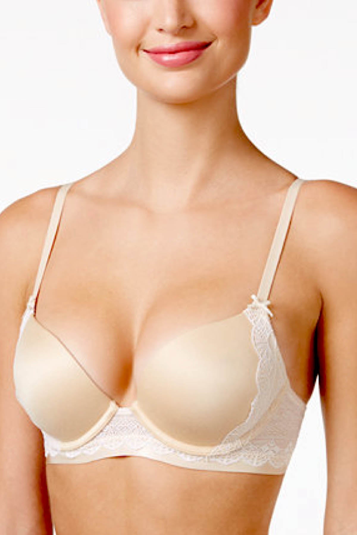 HEIDI By Heidi Klum Toasted-Almond Plunge Max-Lift Push-up Bra