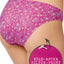 HEIDI By Heidi Klum Wild-Aster/Silver-Peony Smooth Microfiber Bikini Brief