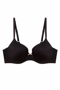 HEIDI by Heidi Klum Black Custom-Lift Demi T-Shirt Bra thumbnail 2