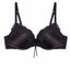 HEIDI by Heidi Klum Black Satin/Lace Subtle-Lift Bra