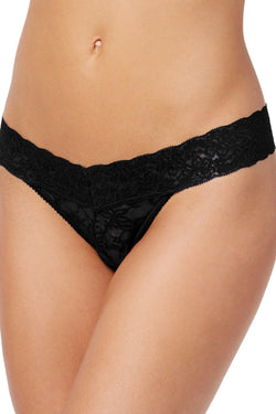 HEIDI by Heidi Klum Black Stretch Lace Thong thumbnail 1