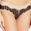 HEIDI by Heidi Klum Black/Toasted-Almond Mesh and Lace Striped Hipster
